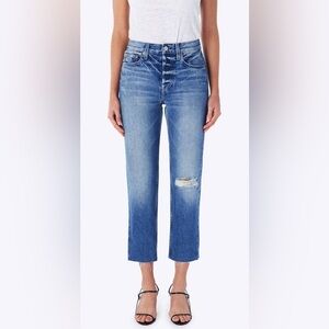 TRAVE CONSTANCE STRAIGHT TAPERED
CROPPED JEANS, SIZE 25